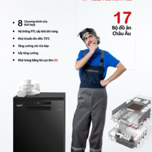 MÁY RỬA CHÉN KAFF KF-SBL775B New Plus