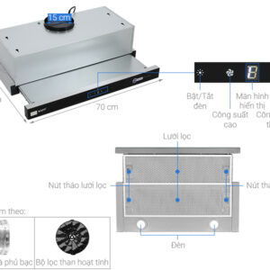 MÁY HÚT MÙI ÂM TỦ KF-TL700ST