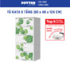 Tủ KATA 5 tầng DUY TÂN nhựa PP/ABS, bao gồm 4 hộc lớn và 2 hộc nhỏ, tủ quần áo đa năng, tiện lợi