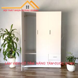 Tủ Nhựa Đài Loan 3 cánh-Tủ Quần áo [Hàng Chính Hãng]_miễn phí ship hcm