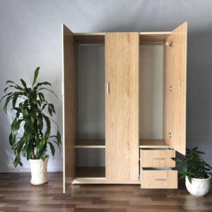Tủ Quần Áo 3 Buồng-Tủ Nhựa-[Hàng Chính Hãng]-Chống ẩm mốc-100%