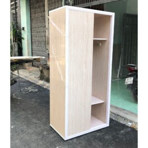 Tủ Quần áo 2 Cánh Lùa_Tủ Nhựa Đài Loan - cao 1m85 ngang 83cm [Hàng Chính Hãng]-Miên phí giao hàng HCM