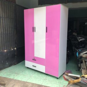 Tủ Quần áo 3 Cánh-Tủ Nhựa Đài Loan[Hàng Chính Hãng]-CAO 1m85_NGANG 1m22