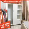 Tủ đựng quần áo_nhựa đài loan [ Hàng Chính Hãng ] cao 1m85 ngang 1m22_ miễn phí giao hàng