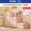Tủ lắp ghép MatsuLock 5 ngăn DUY TÂN nhựa PP/ABS, 5 hộc tủ tháo lắp linh hoạt, tủ quần áo đa năng, tiện lợi