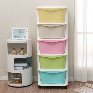Tủ nhựa đa sắc ngăn kéo 3/4/5 tầng có bánh xe hàng Việt Nhật (LOẠI 1)
