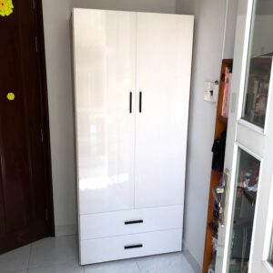 Tủ quần áo 2 cánh_nhựa cao cấp chống nước tuyệt đối (miễn phí ship hcm)