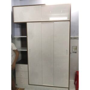 Tủ quần áo cánh trượt nhựa đài loan ( Hàng chính hãng)_Cao 2m4 ngang 1m62