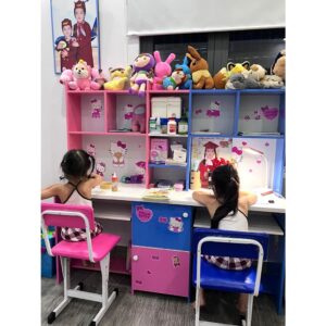 bàn học đôi cho bé_có đèn_miễn phí vận chuyển_hcm